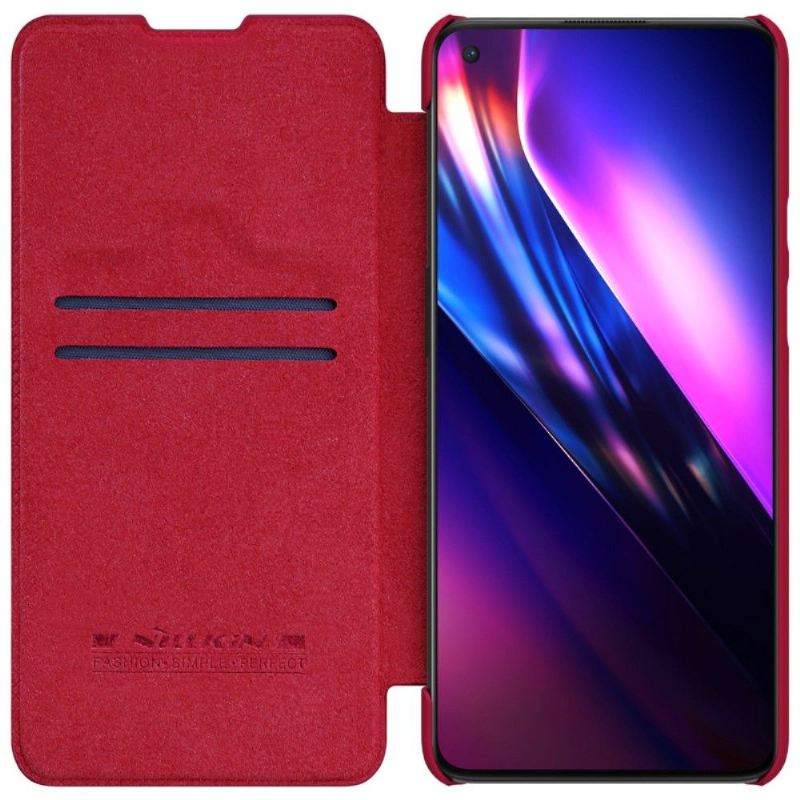 Flip Case Für OnePlus 9 Ledereffekt Der Qin-serie