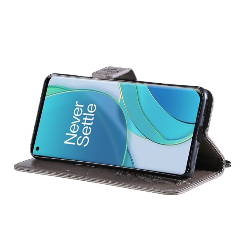 Flip Case Für OnePlus 9 Unterstützungsfunktion Schmetterlinge