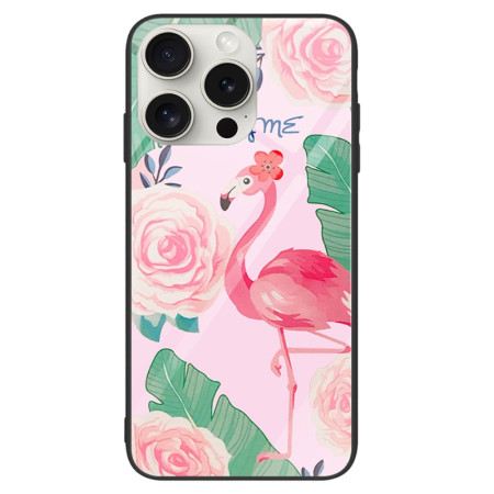 Hülle Für iPhone 16 Pro Flamingo-hartglas