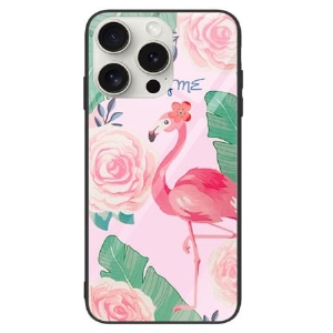 Hülle Für iPhone 16 Pro Flamingo-hartglas