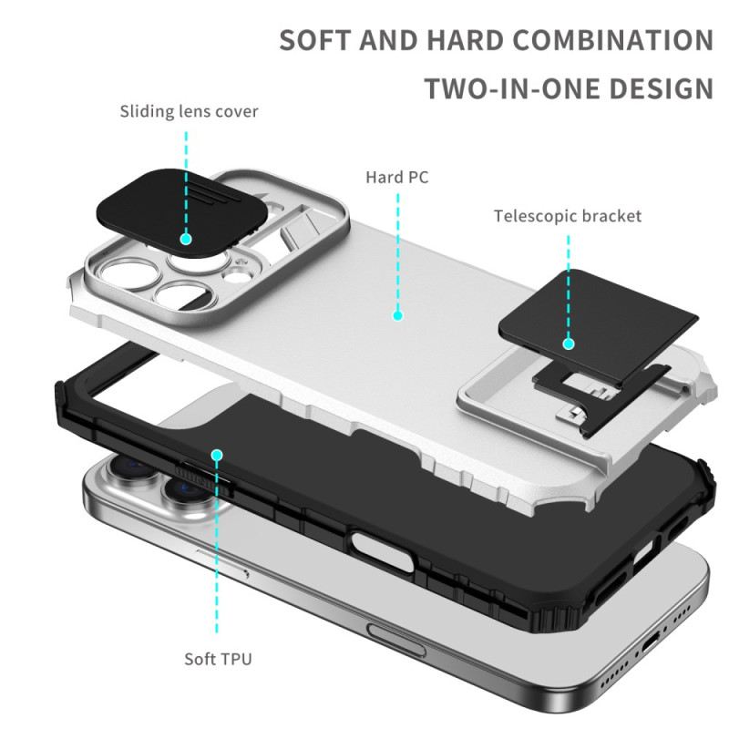 Hülle iPhone 16 Pro Handyhülle Folie Für Kamera Und Support