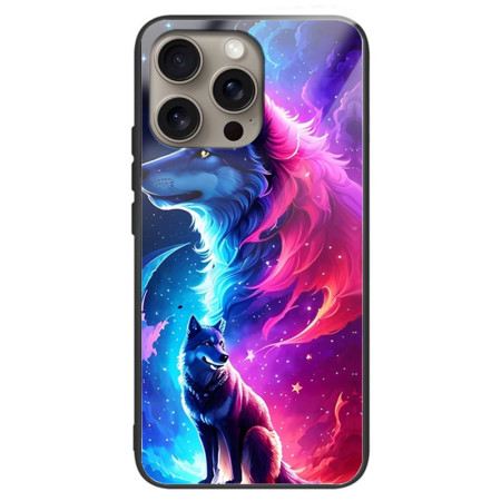 Hülle iPhone 16 Pro Handyhülle Star Wolf Gehärtetes Glas