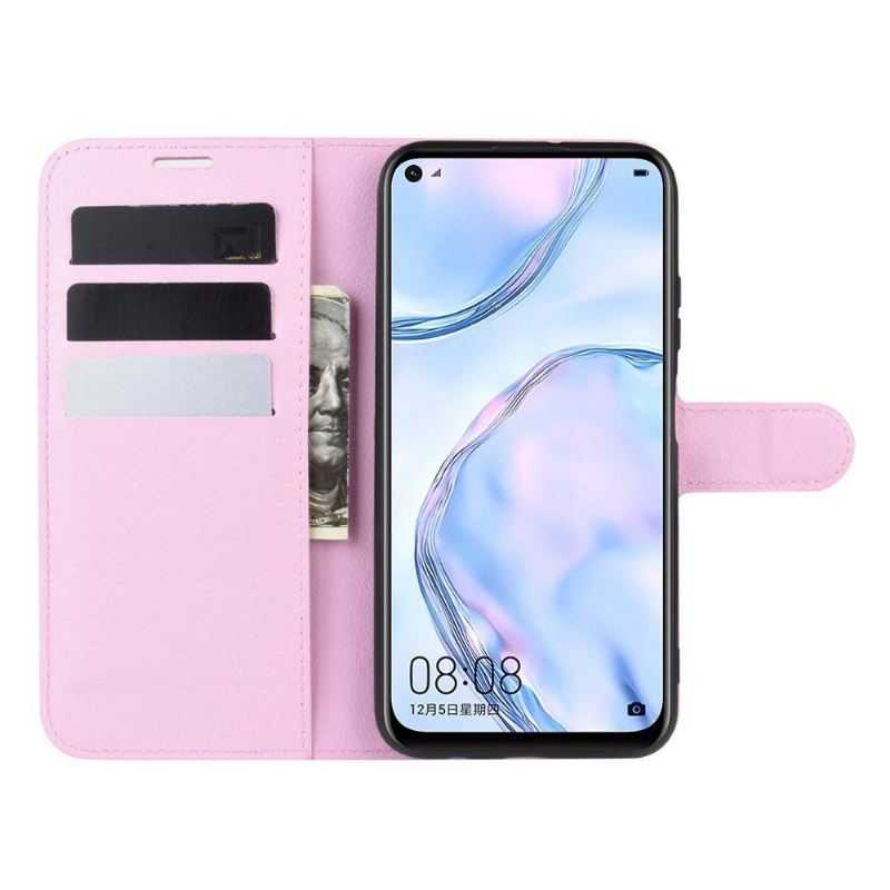 Flip Case Für Huawei P40 Lite Brieftasche Geldbörse Aus Leder