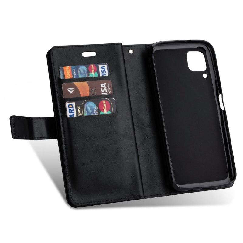 Flip Case Für Huawei P40 Lite Brieftasche Mit Kordel Kunstleder