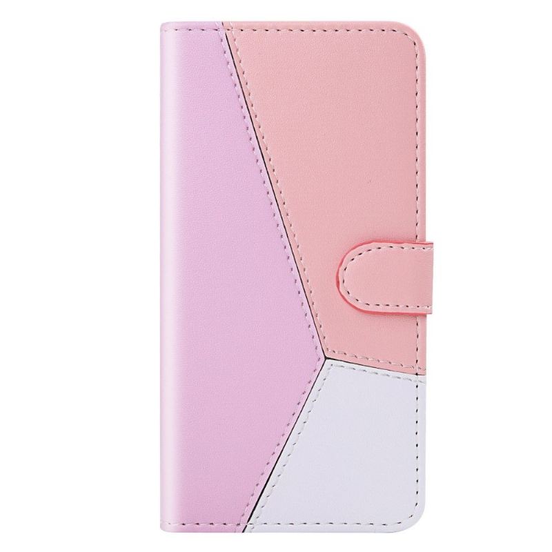 Flip Case Für Huawei P40 Lite Dreifarbige Nähte