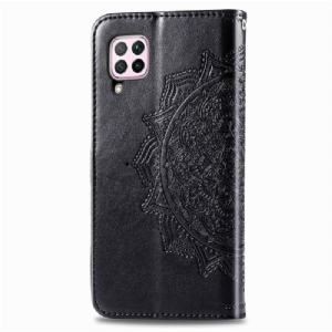 Flip Case Für Huawei P40 Lite Mandala Sonnenkartenhalter