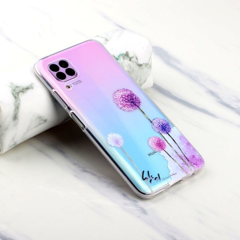 Hülle Für Huawei P40 Lite Transparenter Löwenzahn