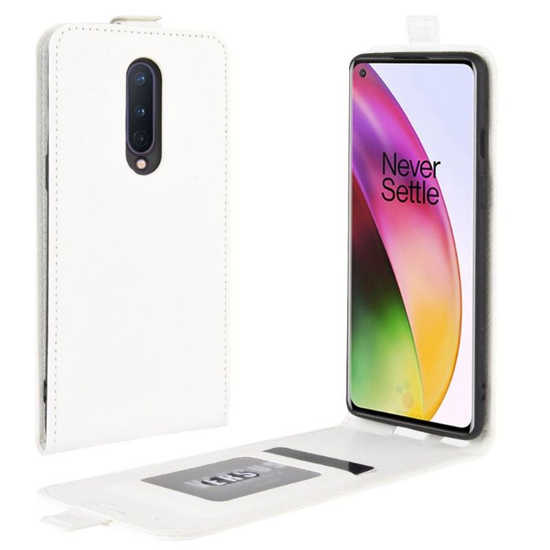 Flip Case Für OnePlus 8 Flip Case Vertikales Kunstleder