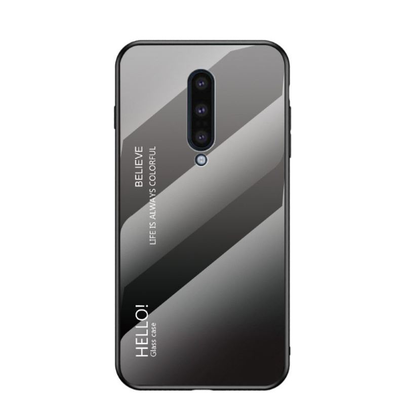 Hülle Für OnePlus 8 Glasrückseite Mit Farbverlauf