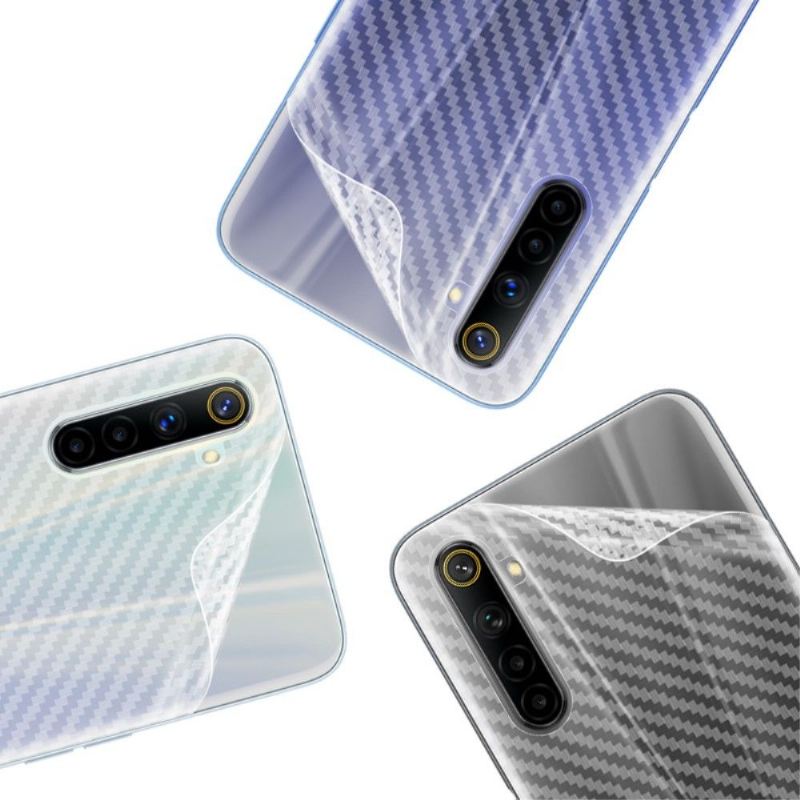 Carbon Heckfolien Für Realme 6 (2 Stück)