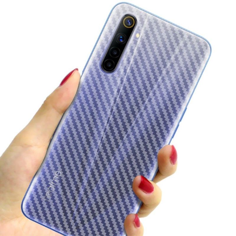 Carbon Heckfolien Für Realme 6 (2 Stück)