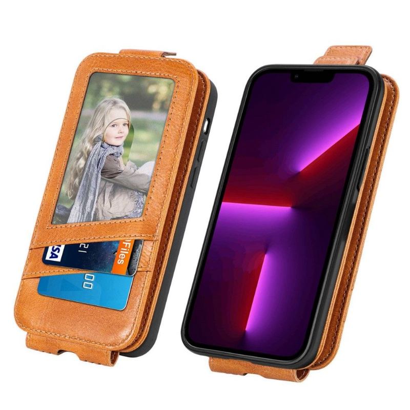 Flip Case Für iPhone 13 Pro Flip Case Vertikaler Klappkartenhalter