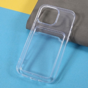 Handyhülle Für iPhone 13 Pro Klarer Kartenhalter