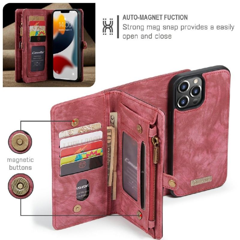 Hülle Flip Case Für iPhone 13 Pro Brieftasche 2 in 1 Mode