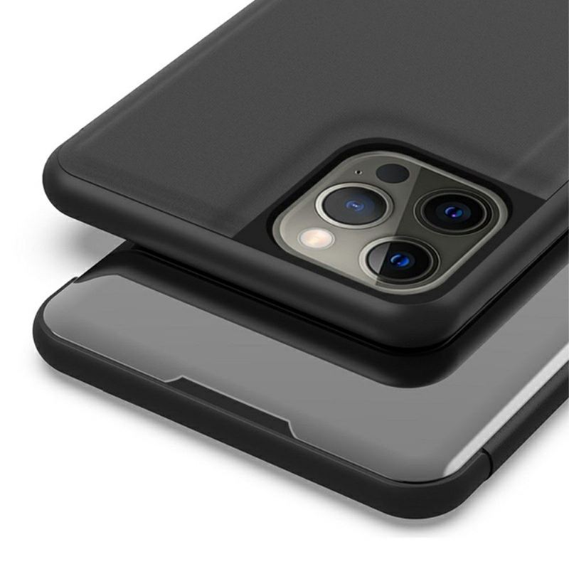 Hülle Für iPhone 13 Pro Flip Case Spiegeleffekt