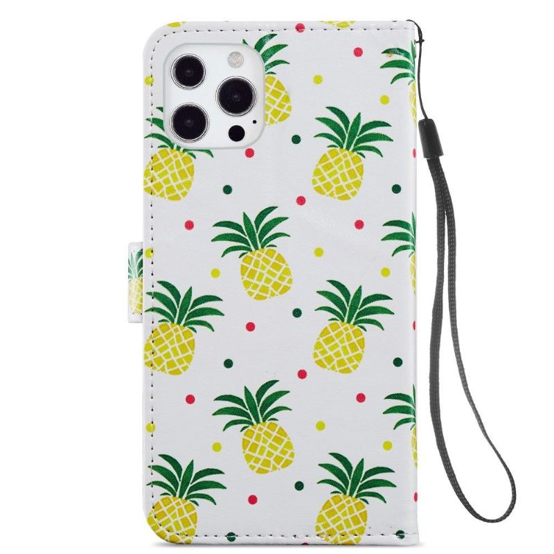 Lederhüllen Für iPhone 13 Pro Ananas