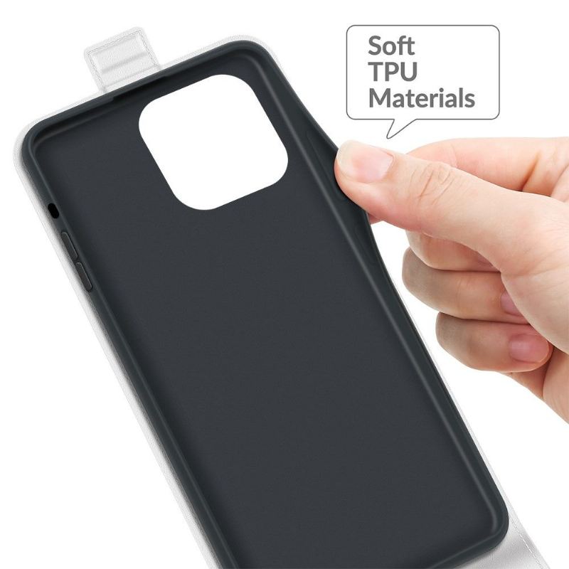 Lederhüllen Für iPhone 13 Pro Flip Case Vertikales Kunstleder