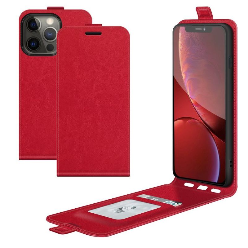 Lederhüllen Für iPhone 13 Pro Flip Case Vertikales Kunstleder