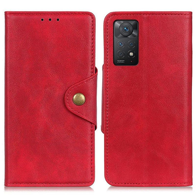 Flip Case Für Xiaomi Redmi Note 11 Pro / 11 Pro 5G Vollständiger Schutz Aus Mattem Kunstleder