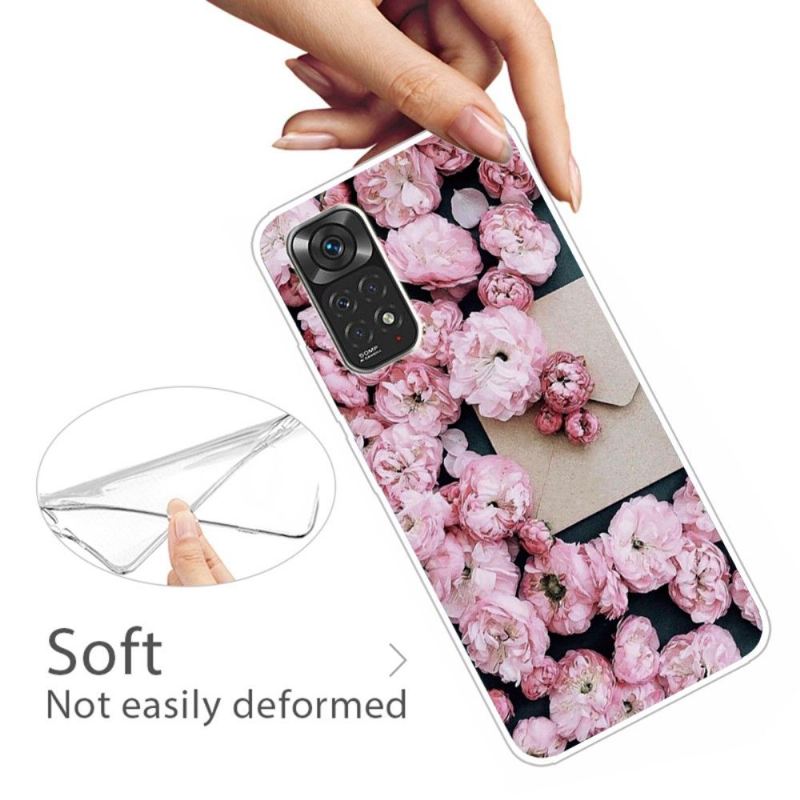 Handyhülle Für Xiaomi Redmi Note 11 Pro / 11 Pro 5G Rosa Blume