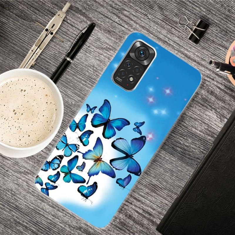 Hülle Für Xiaomi Redmi Note 11 Pro / 11 Pro 5G Blaue Schmetterlinge