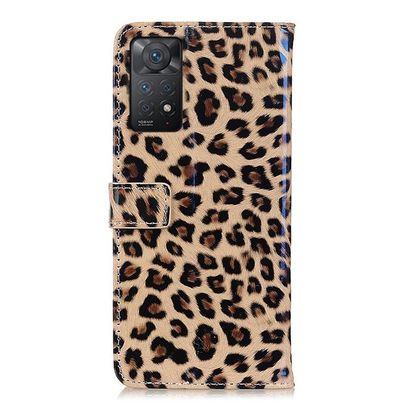 Lederhüllen Für Xiaomi Redmi Note 11 Pro / 11 Pro 5G Schutzhülle Kunstleder Im Leoparden-stil