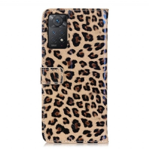 Lederhüllen Für Xiaomi Redmi Note 11 Pro / 11 Pro 5G Schutzhülle Kunstleder Im Leoparden-stil