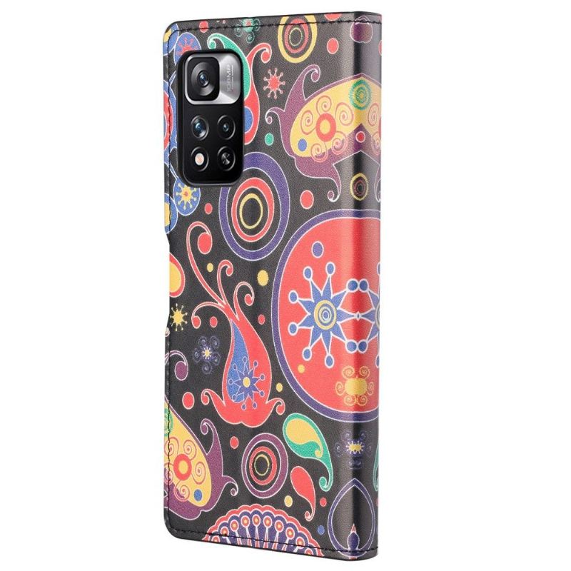 Lederhüllen Für Xiaomi Redmi Note 11 Pro / 11 Pro 5G Schutzhülle Paisley-blume