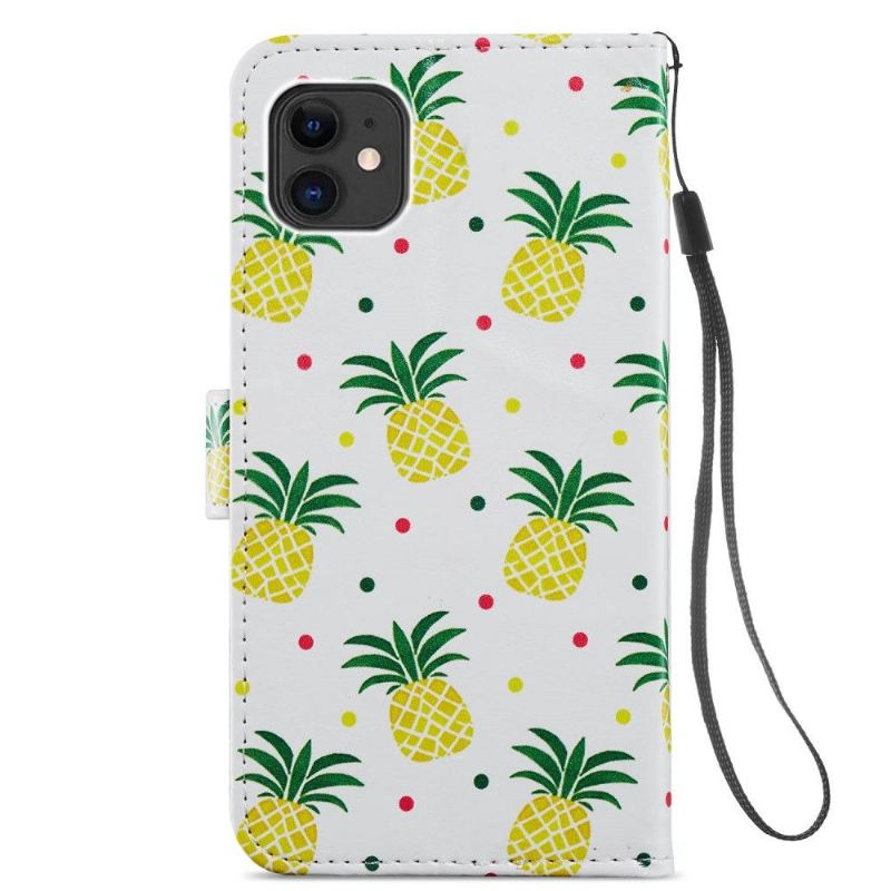 Flip Case Für iPhone 11 Ananas