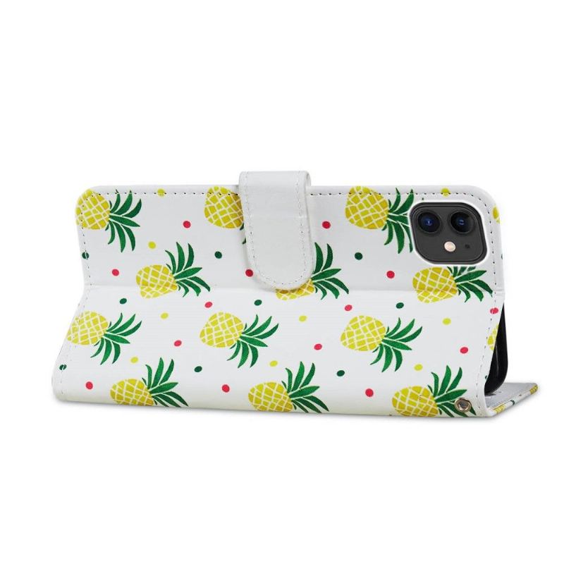 Flip Case Für iPhone 11 Ananas