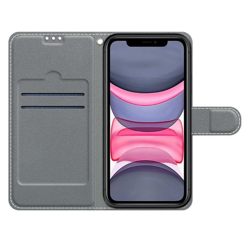 Flip Case Für iPhone 11 Illustration Mit Wilden Blättern