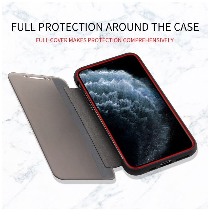 Handyhülle Für iPhone 11 Flip Case Zweifarbig