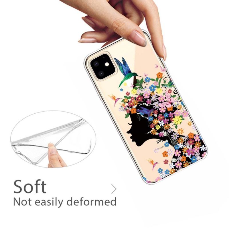 Handyhülle Für iPhone 11 Transparente Kolibri-blume