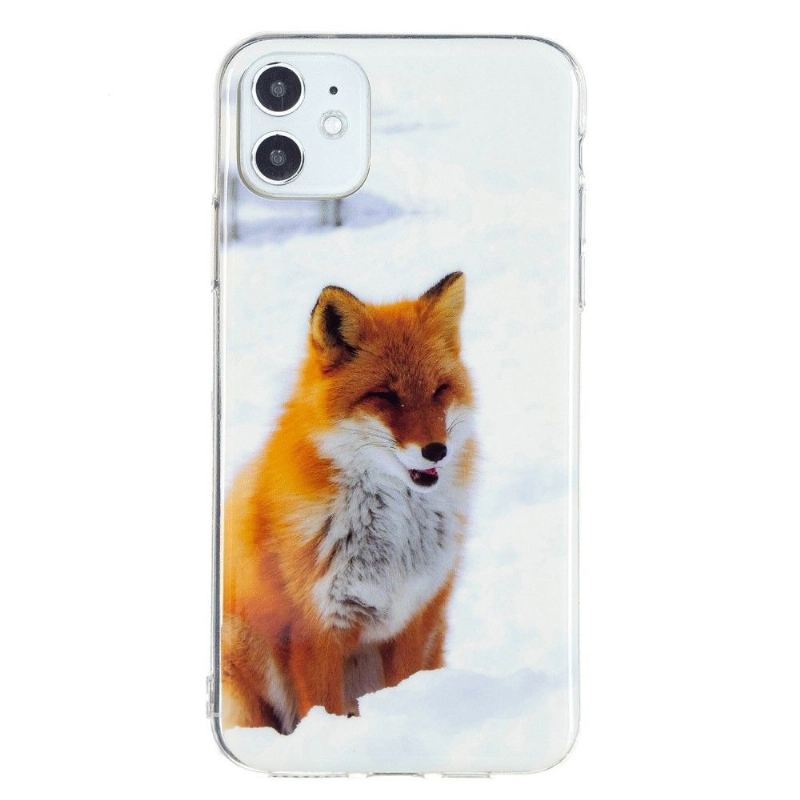 Hülle Für iPhone 11 Fluoreszierender Rotfuchs