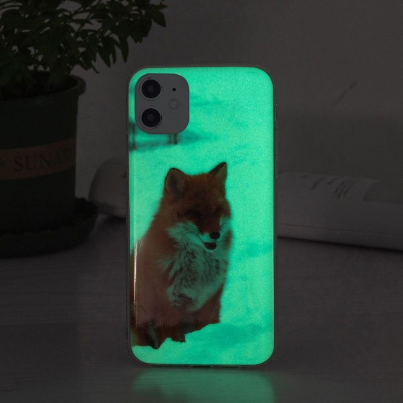 Hülle Für iPhone 11 Fluoreszierender Rotfuchs