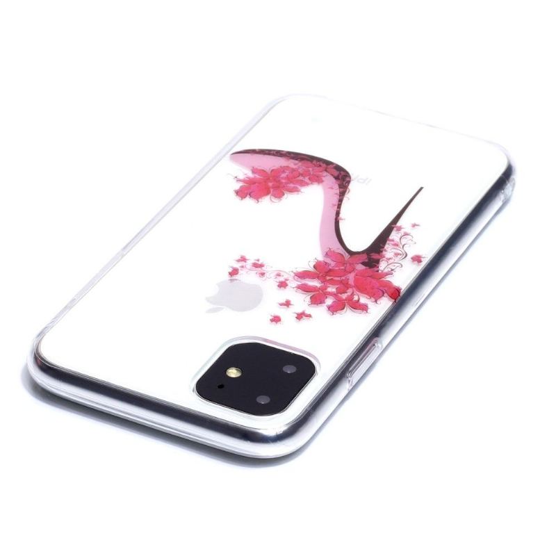 Hülle Für iPhone 11 Transparenter Blumenabsatz