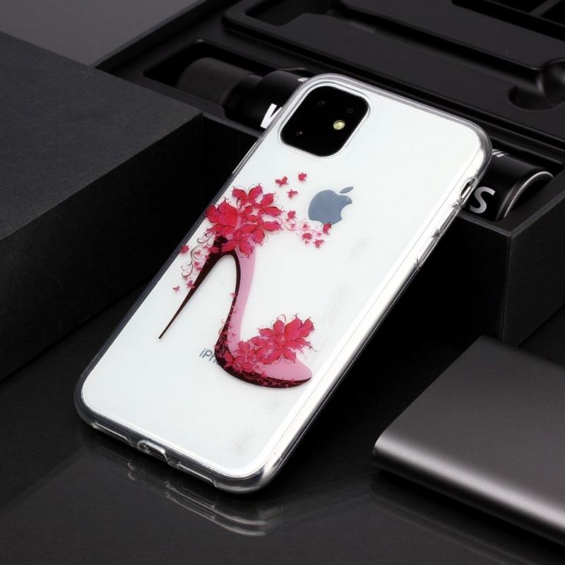 Hülle Für iPhone 11 Transparenter Blumenabsatz