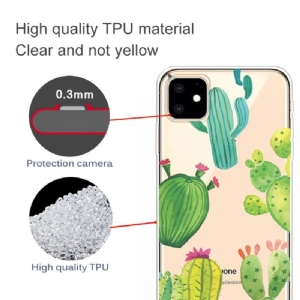 Hülle Für iPhone 11 Transparenter Kaktus