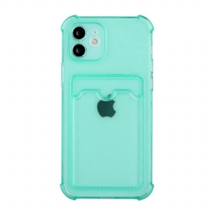 Hülle Für iPhone 11 Transparenter Kartenhalter