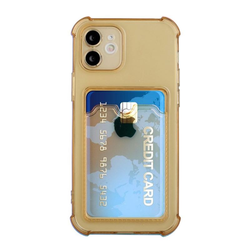 Hülle Für iPhone 11 Transparenter Kartenhalter