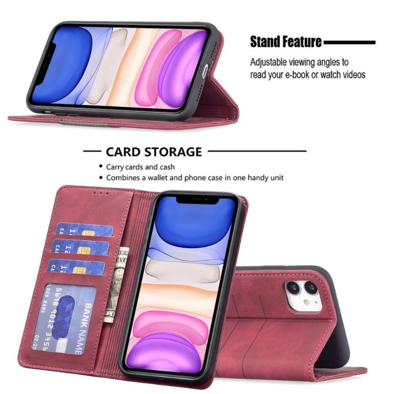 Lederhüllen Für iPhone 11 Flip Case Binfen Color Flip Kunstleder