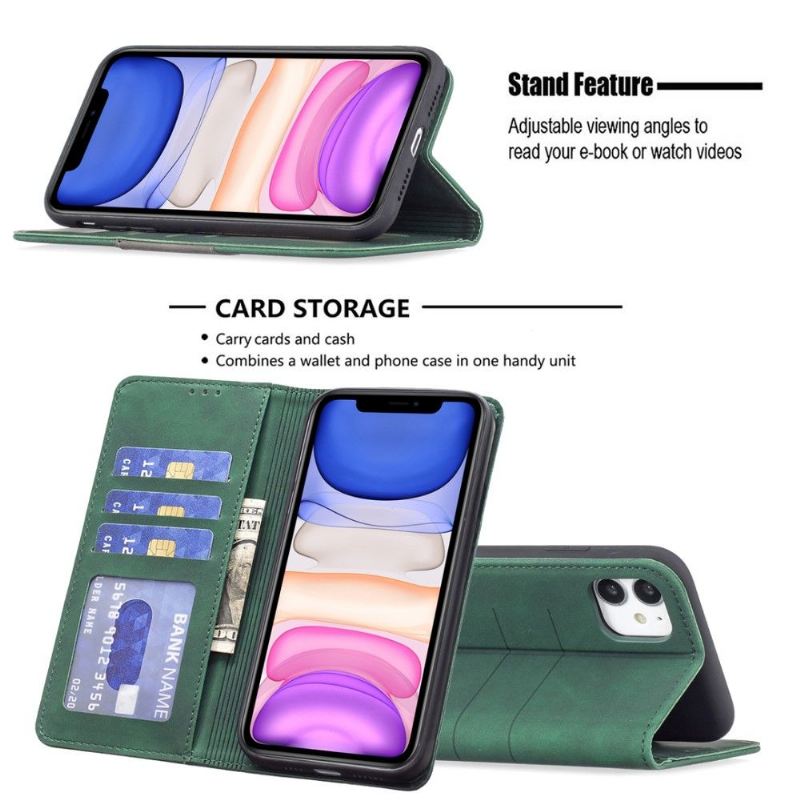 Lederhüllen Für iPhone 11 Flip Case Binfen Color Flip Kunstleder