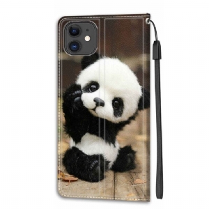 Lederhüllen Für iPhone 11 Schutzhülle Kleiner Panda