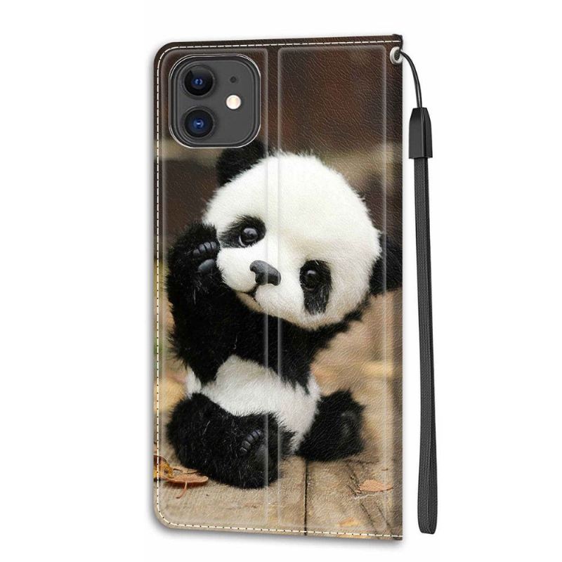 Lederhüllen Für iPhone 11 Schutzhülle Kleiner Panda