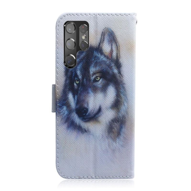 Case Für Samsung Galaxy S22 Ultra 5G Wolf-unterstützungsfunktion