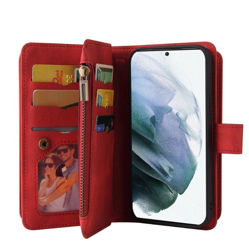 Flip Case Für Samsung Galaxy S22 Ultra 5G Brieftasche Mit Kordel