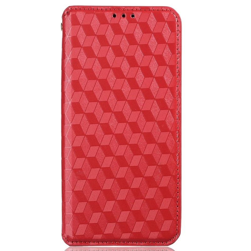 Lederhüllen Für Samsung Galaxy S22 Ultra 5G Anti-Sturz Flip Case Designgeometrie