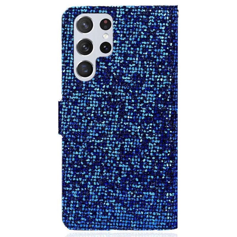 Lederhüllen Für Samsung Galaxy S22 Ultra 5G Glitter-kartenhalter