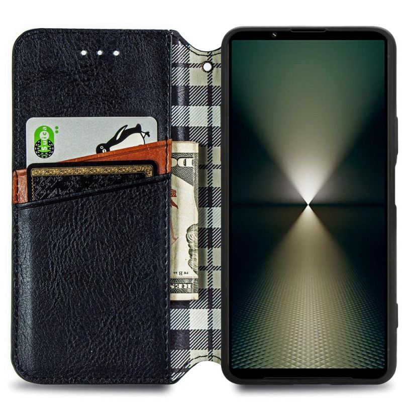 Flip Case Für Sony Xperia 1 Vi Fries In Wildlederoptik