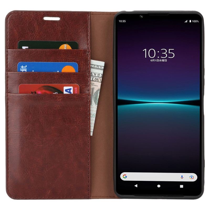 Flip Case Sony Xperia 1 Vi Leder